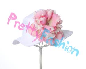 панамка для девочки с цветком