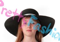 Летняя черная шляпа для девочки ANGELA FROST (США)